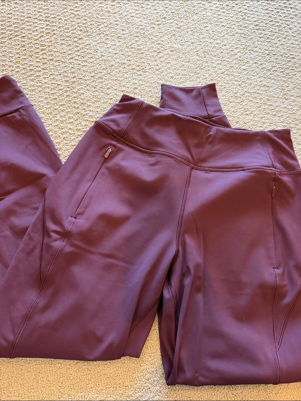 Athleta High-Waist Leggings in Deep Plum